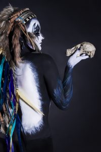 Body Painting - Magpie. Photographer Tara Hills, Model Alana King, Makeup by Myself and Chloe Smith (2)